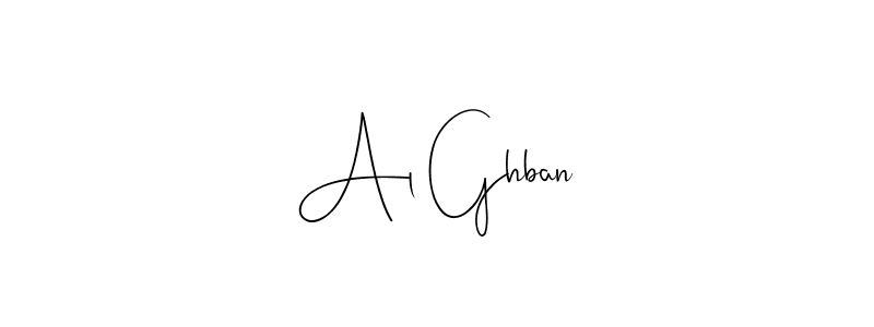 Also we have Al Ghban name is the best signature style. Create professional handwritten signature collection using Andilay-7BmLP autograph style. Al Ghban signature style 4 images and pictures png