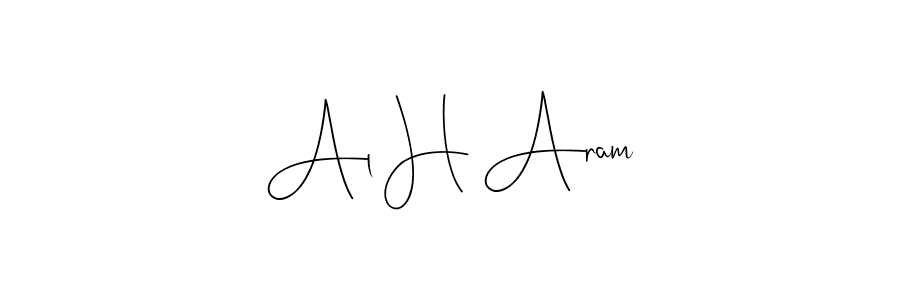 if you are searching for the best signature style for your name Al H Aram. so please give up your signature search. here we have designed multiple signature styles  using Andilay-7BmLP. Al H Aram signature style 4 images and pictures png