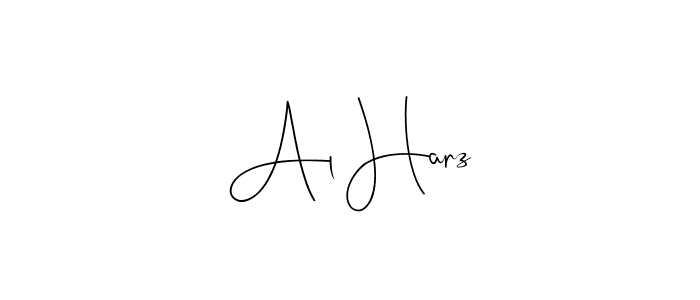 How to make Al Harz signature? Andilay-7BmLP is a professional autograph style. Create handwritten signature for Al Harz name. Al Harz signature style 4 images and pictures png