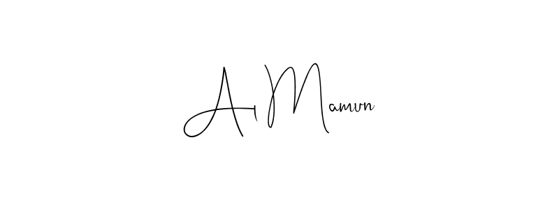 How to make Al Mamun name signature. Use Andilay-7BmLP style for creating short signs online. This is the latest handwritten sign. Al Mamun signature style 4 images and pictures png