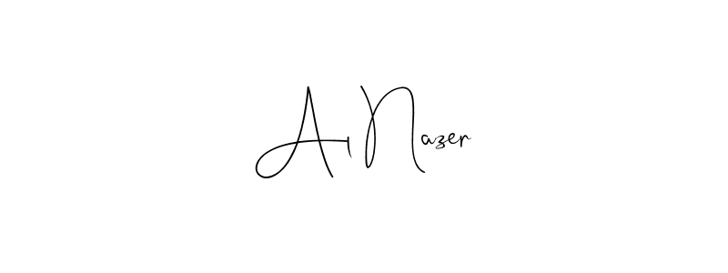 if you are searching for the best signature style for your name Al Nazer. so please give up your signature search. here we have designed multiple signature styles  using Andilay-7BmLP. Al Nazer signature style 4 images and pictures png