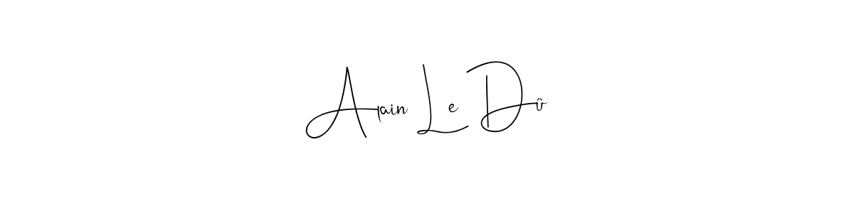 if you are searching for the best signature style for your name Alain Le Dû. so please give up your signature search. here we have designed multiple signature styles  using Andilay-7BmLP. Alain Le Dû signature style 4 images and pictures png