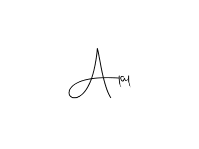 How to make Alal name signature. Use Andilay-7BmLP style for creating short signs online. This is the latest handwritten sign. Alal signature style 4 images and pictures png