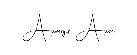 A modern signature idea for name Alamgir Alam using Andilay-7BmLP font. Clean strokes and elegant curves make it stand out instantly. Alamgir Alam signature style 4 images and pictures png