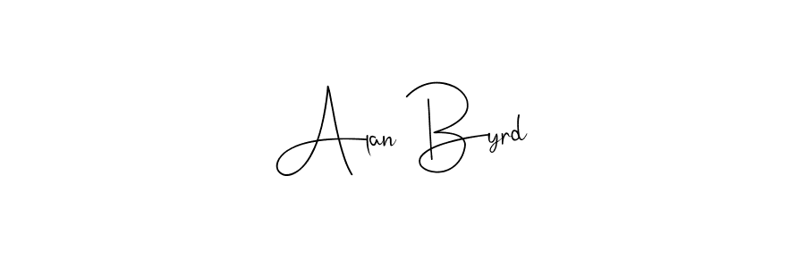 Use a signature maker to create a handwritten signature online. With this signature software, you can design (Andilay-7BmLP) your own signature for name Alan Byrd. Alan Byrd signature style 4 images and pictures png