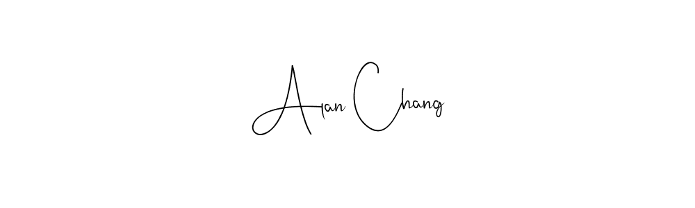 if you are searching for the best signature style for your name Alan Chang. so please give up your signature search. here we have designed multiple signature styles  using Andilay-7BmLP. Alan Chang signature style 4 images and pictures png