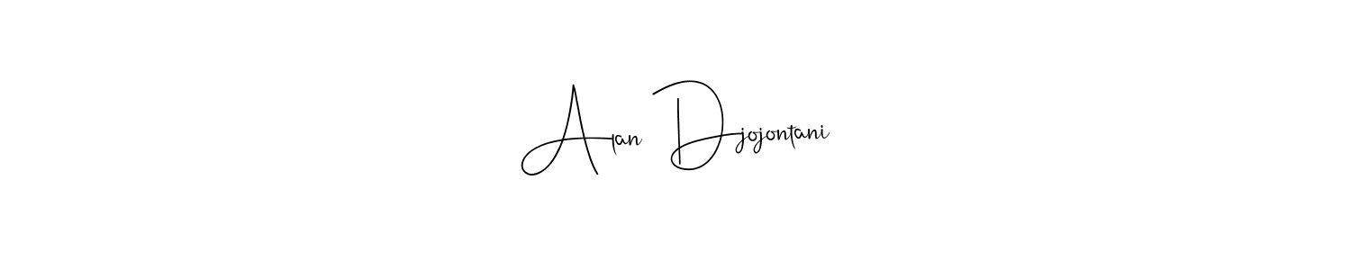 Use a signature maker to create a handwritten signature online. With this signature software, you can design (Andilay-7BmLP) your own signature for name Alan Djojontani. Alan Djojontani signature style 4 images and pictures png