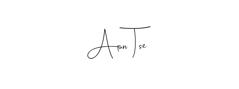 Design your own signature with our free online signature maker. With this signature software, you can create a handwritten (Andilay-7BmLP) signature for name Alan Tse. Alan Tse signature style 4 images and pictures png