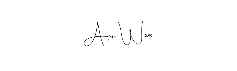 Use a signature maker to create a handwritten signature online. With this signature software, you can design (Andilay-7BmLP) your own signature for name Alan Walls. Alan Walls signature style 4 images and pictures png