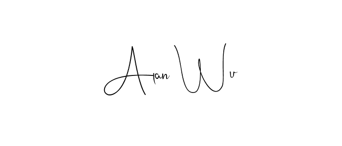 Also You can easily find your signature by using the search form. We will create Alan Wu name handwritten signature images for you free of cost using Andilay-7BmLP sign style. Alan Wu signature style 4 images and pictures png