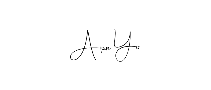 It looks lik you need a new signature style for name Alan Yo. Design unique handwritten (Andilay-7BmLP) signature with our free signature maker in just a few clicks. Alan Yo signature style 4 images and pictures png