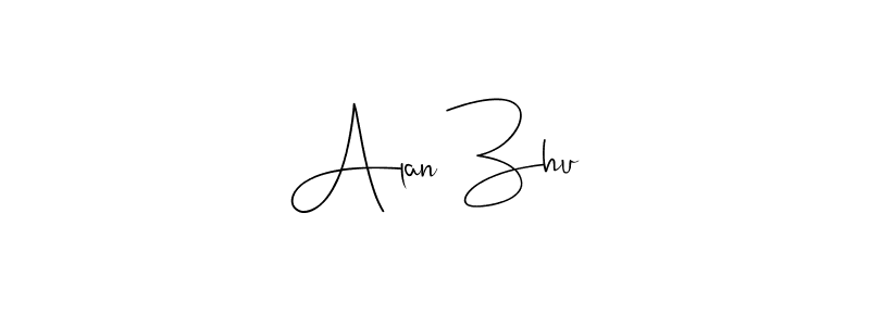Make a beautiful signature design for name Alan Zhu. Use this online signature maker to create a handwritten signature for free. Alan Zhu signature style 4 images and pictures png