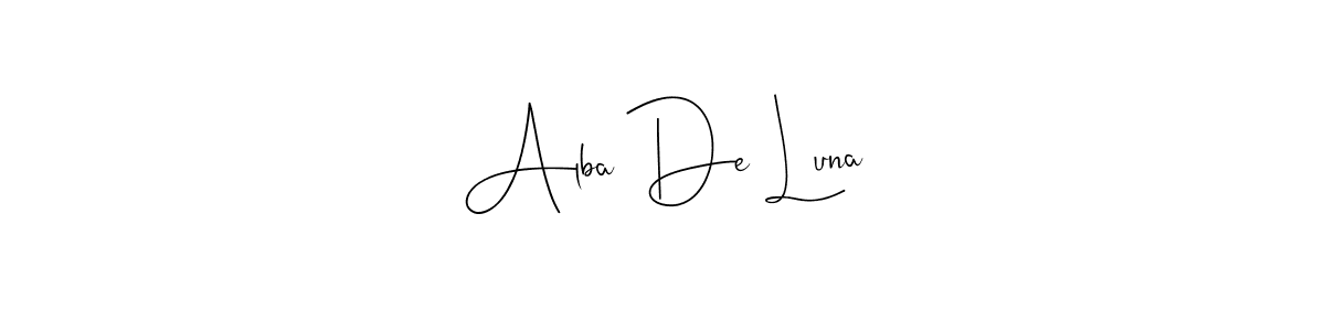 Here are the top 10 professional signature styles for the name Alba De Luna. These are the best autograph styles you can use for your name. Alba De Luna signature style 4 images and pictures png
