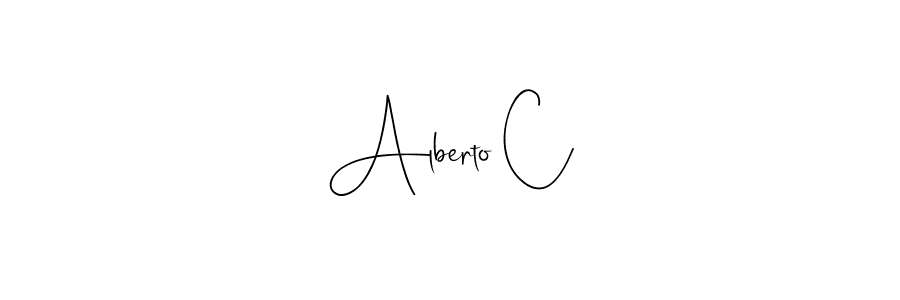 You should practise on your own different ways (Andilay-7BmLP) to write your name (Alberto C) in signature. don't let someone else do it for you. Alberto C signature style 4 images and pictures png