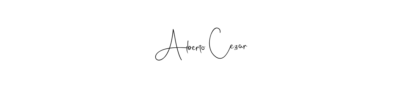 if you are searching for the best signature style for your name Alberto Cezar. so please give up your signature search. here we have designed multiple signature styles  using Andilay-7BmLP. Alberto Cezar signature style 4 images and pictures png