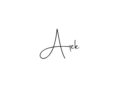 Create a beautiful signature design for name Alek. With this signature (Andilay-7BmLP) fonts, you can make a handwritten signature for free. Alek signature style 4 images and pictures png