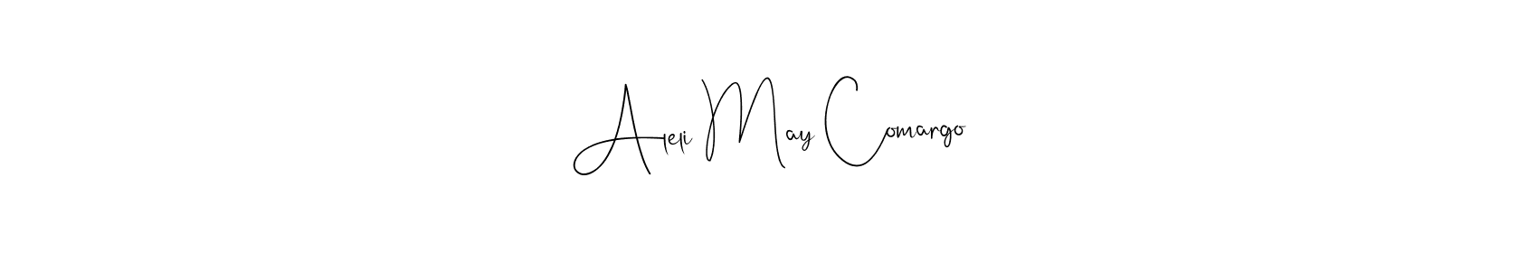 Aleli May Comargo stylish signature style. Best Handwritten Sign (Andilay-7BmLP) for my name. Handwritten Signature Collection Ideas for my name Aleli May Comargo. Aleli May Comargo signature style 4 images and pictures png