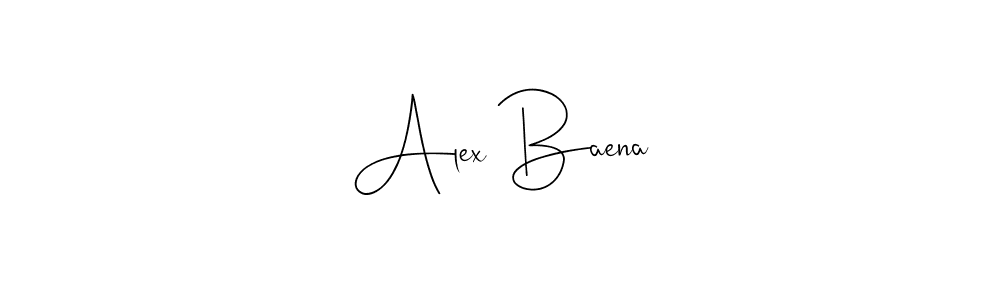 Make a short Alex Baena signature style. Manage your documents anywhere anytime using Andilay-7BmLP. Create and add eSignatures, submit forms, share and send files easily. Alex Baena signature style 4 images and pictures png