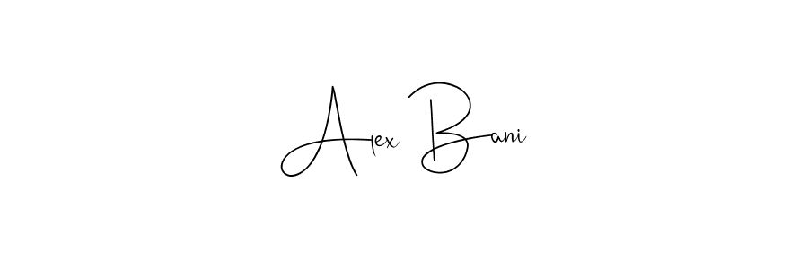 Make a beautiful signature design for name Alex Bani. Use this online signature maker to create a handwritten signature for free. Alex Bani signature style 4 images and pictures png