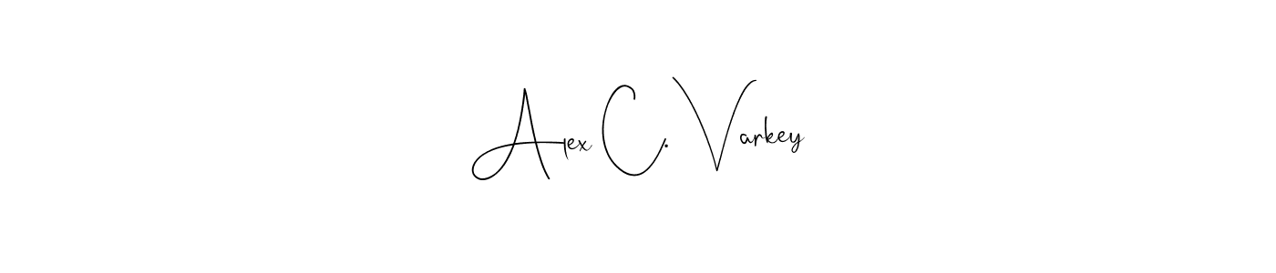 Also You can easily find your signature by using the search form. We will create Alex C. Varkey name handwritten signature images for you free of cost using Andilay-7BmLP sign style. Alex C. Varkey signature style 4 images and pictures png