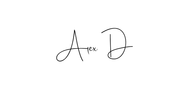 It looks lik you need a new signature style for name Alex D. Design unique handwritten (Andilay-7BmLP) signature with our free signature maker in just a few clicks. Alex D signature style 4 images and pictures png