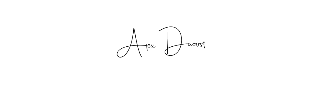 It looks lik you need a new signature style for name Alex Daoust. Design unique handwritten (Andilay-7BmLP) signature with our free signature maker in just a few clicks. Alex Daoust signature style 4 images and pictures png