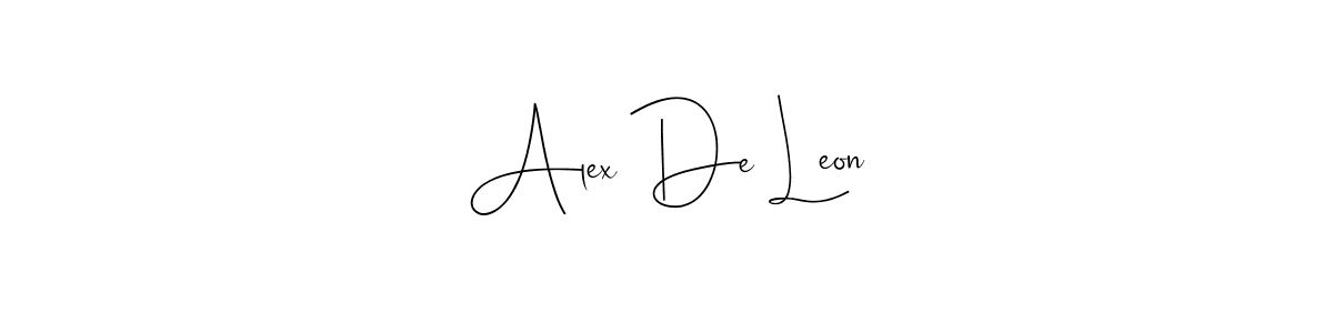 How to make Alex De Leon signature? Andilay-7BmLP is a professional autograph style. Create handwritten signature for Alex De Leon name. Alex De Leon signature style 4 images and pictures png
