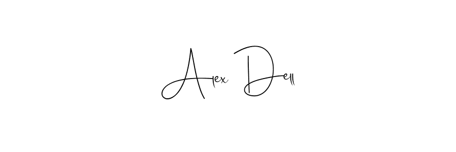 Create a beautiful signature design for name Alex Dell. With this signature (Andilay-7BmLP) fonts, you can make a handwritten signature for free. Alex Dell signature style 4 images and pictures png