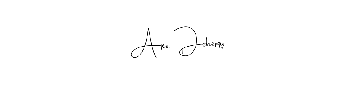 Make a beautiful signature design for name Alex Doherty. With this signature (Andilay-7BmLP) style, you can create a handwritten signature for free. Alex Doherty signature style 4 images and pictures png