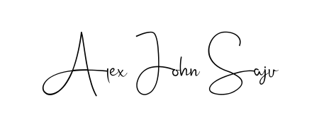 Give your name Alex John Saju an exquisite flair with the Andilay-7BmLP script font. Ideal for contracts, resumes, and formal letterheads. Alex John Saju signature style 4 images and pictures png