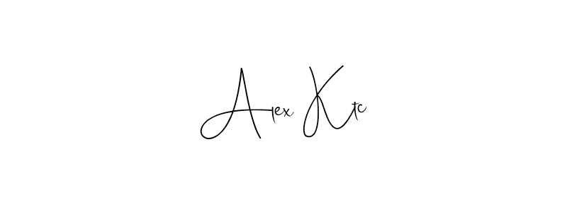 Make a beautiful signature design for name Alex Ktc. With this signature (Andilay-7BmLP) style, you can create a handwritten signature for free. Alex Ktc signature style 4 images and pictures png