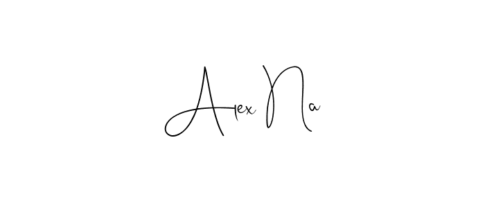 Design your own signature with our free online signature maker. With this signature software, you can create a handwritten (Andilay-7BmLP) signature for name Alex Na. Alex Na signature style 4 images and pictures png