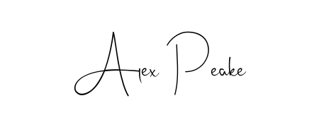 A stylish, flowing autograph style designed for name Alex Peake using Andilay-7BmLP typography. Perfect for digital creative projects. Alex Peake signature style 4 images and pictures png