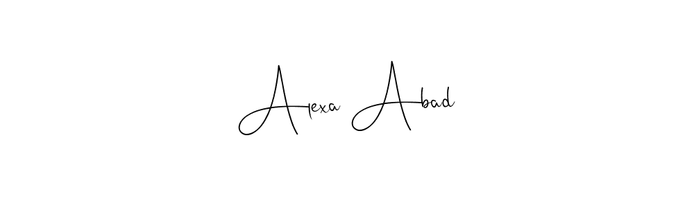 You should practise on your own different ways (Andilay-7BmLP) to write your name (Alexa Abad) in signature. don't let someone else do it for you. Alexa Abad signature style 4 images and pictures png
