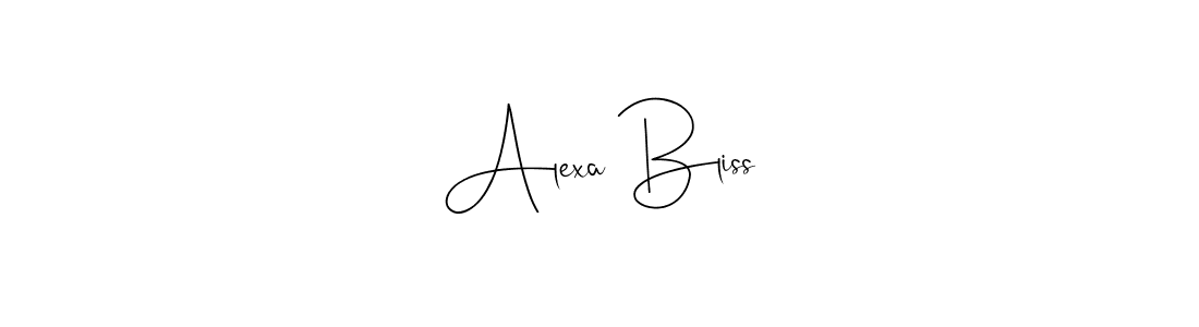Design your own signature with our free online signature maker. With this signature software, you can create a handwritten (Andilay-7BmLP) signature for name Alexa Bliss. Alexa Bliss signature style 4 images and pictures png