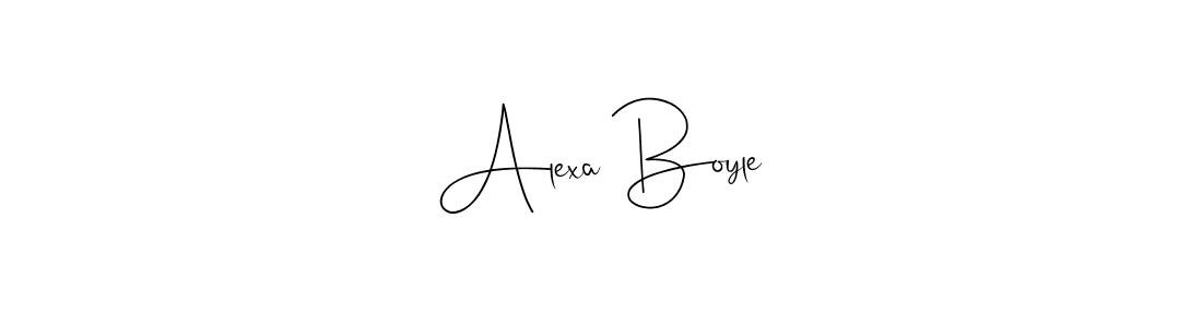 Create a beautiful signature design for name Alexa Boyle. With this signature (Andilay-7BmLP) fonts, you can make a handwritten signature for free. Alexa Boyle signature style 4 images and pictures png