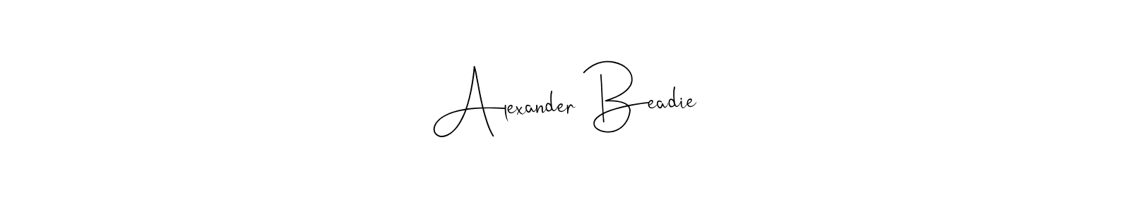 Also we have Alexander Beadie name is the best signature style. Create professional handwritten signature collection using Andilay-7BmLP autograph style. Alexander Beadie signature style 4 images and pictures png