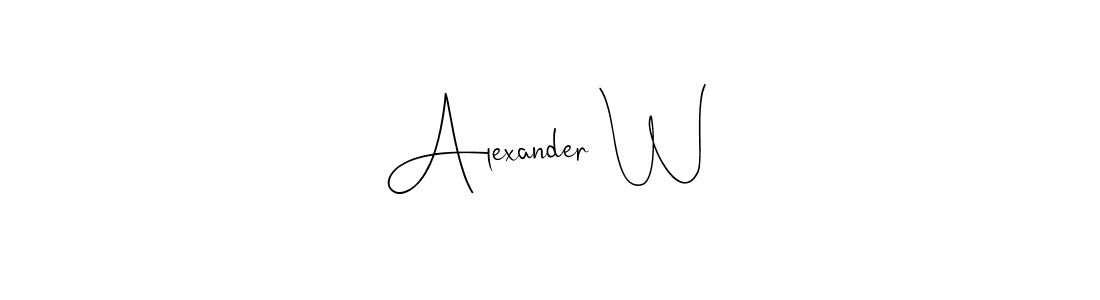 Here are the top 10 professional signature styles for the name Alexander W. These are the best autograph styles you can use for your name. Alexander W signature style 4 images and pictures png