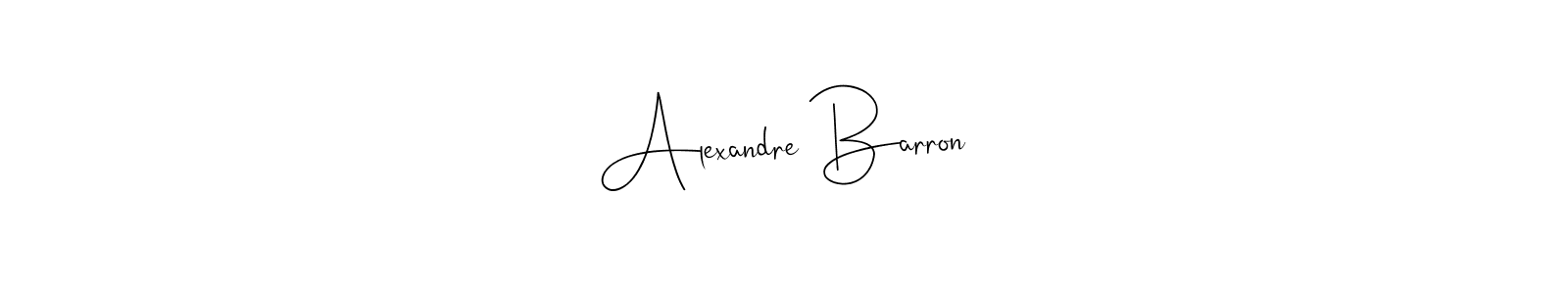 You can use this online signature creator to create a handwritten signature for the name Alexandre Barron. This is the best online autograph maker. Alexandre Barron signature style 4 images and pictures png