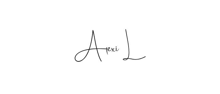 Andilay-7BmLP is a professional signature style that is perfect for those who want to add a touch of class to their signature. It is also a great choice for those who want to make their signature more unique. Get Alexi L name to fancy signature for free. Alexi L signature style 4 images and pictures png