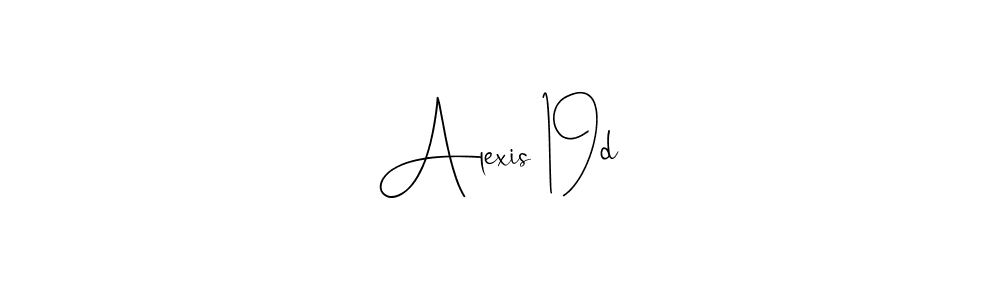 Make a beautiful signature design for name Alexis 19d. With this signature (Andilay-7BmLP) style, you can create a handwritten signature for free. Alexis 19d signature style 4 images and pictures png