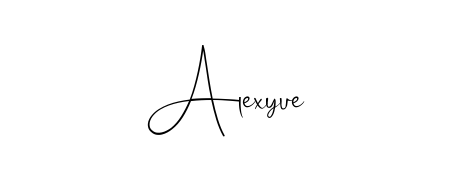 Practice writing Alexyue with the flow of Andilay-7BmLP lettering. A fantastic source of inspiration for developing your personal signature style. Alexyue signature style 4 images and pictures png