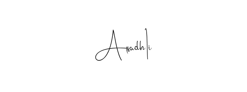 Alfadh1i stylish signature style. Best Handwritten Sign (Andilay-7BmLP) for my name. Handwritten Signature Collection Ideas for my name Alfadh1i. Alfadh1i signature style 4 images and pictures png