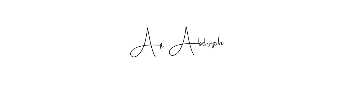 Design your own signature with our free online signature maker. With this signature software, you can create a handwritten (Andilay-7BmLP) signature for name Ali Abdullah. Ali Abdullah signature style 4 images and pictures png