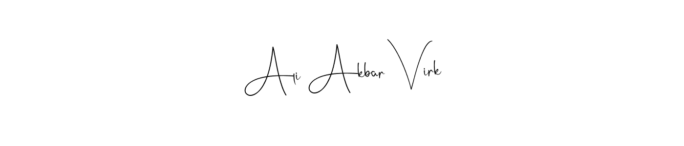 if you are searching for the best signature style for your name Ali Akbar Virk. so please give up your signature search. here we have designed multiple signature styles  using Andilay-7BmLP. Ali Akbar Virk signature style 4 images and pictures png