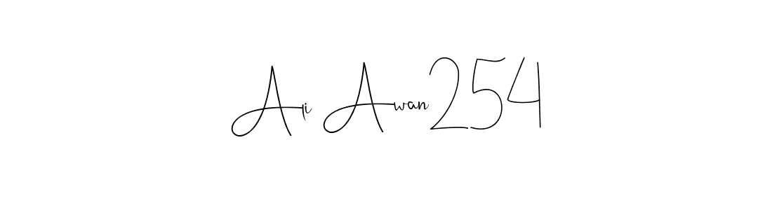 How to make Ali Awan254 signature? Andilay-7BmLP is a professional autograph style. Create handwritten signature for Ali Awan254 name. Ali Awan254 signature style 4 images and pictures png