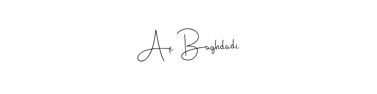 Design your own signature with our free online signature maker. With this signature software, you can create a handwritten (Andilay-7BmLP) signature for name Ali Baghdadi. Ali Baghdadi signature style 4 images and pictures png