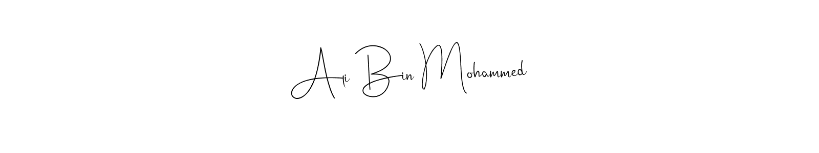 if you are searching for the best signature style for your name Ali Bin Mohammed. so please give up your signature search. here we have designed multiple signature styles  using Andilay-7BmLP. Ali Bin Mohammed signature style 4 images and pictures png