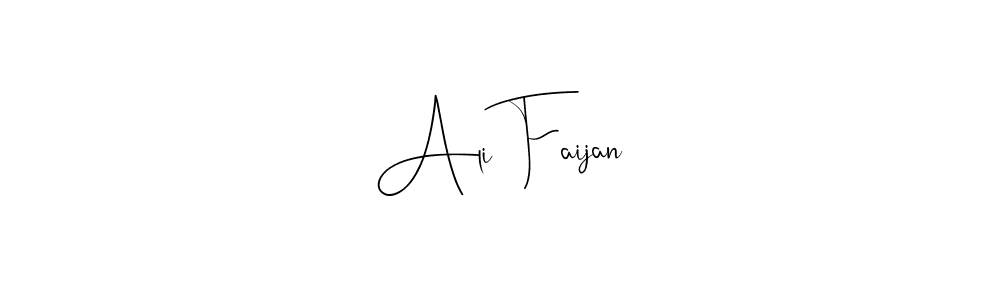 You should practise on your own different ways (Andilay-7BmLP) to write your name (Ali Faijan) in signature. don't let someone else do it for you. Ali Faijan signature style 4 images and pictures png