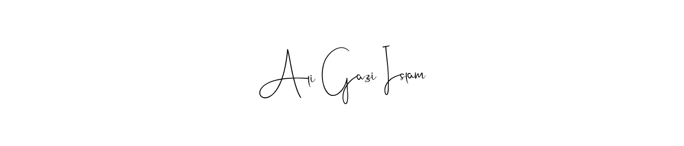 How to make Ali Gazi Islam signature? Andilay-7BmLP is a professional autograph style. Create handwritten signature for Ali Gazi Islam name. Ali Gazi Islam signature style 4 images and pictures png